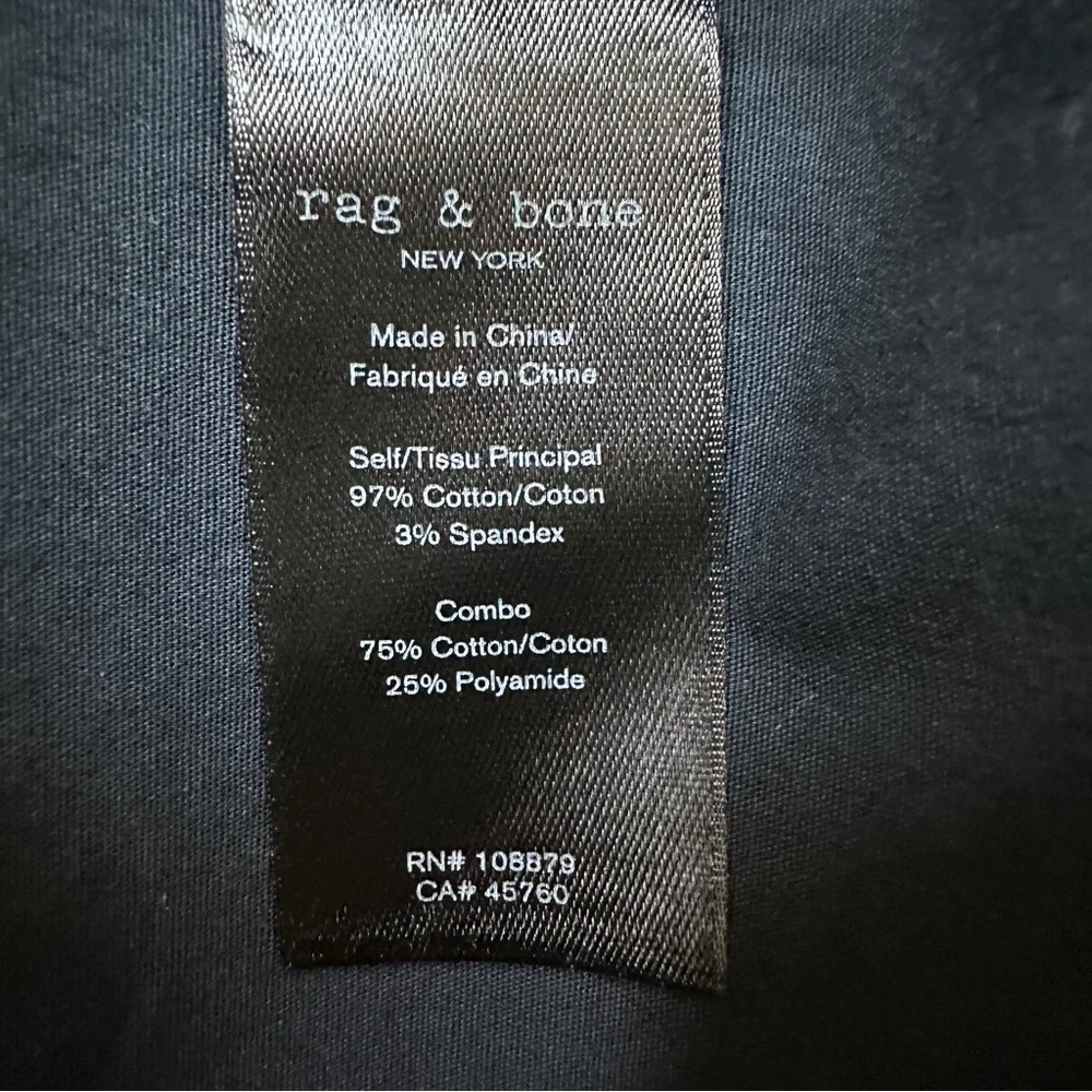 Rag & Bone Fit 2 Tomlin Poplin Shirt Slim Fit Size S NWT $195 - Picture 13 of 14